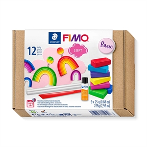 Staedtler Fimo 802310 klei basis / soft / 25g / 9 stuks