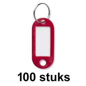 Westcott sleutelhangers / rood / 100 stuks