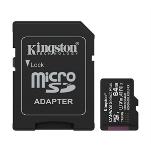 Kingston Canvas Select Plus Gen3 Micro SDXC geheugenkaart / inclusief adapter / 64GB