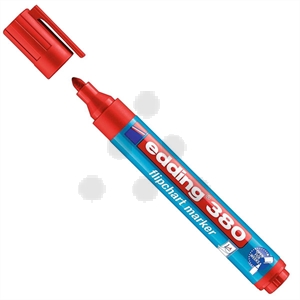 Edding 380 flipchart marker / rood / ronde punt / 1,5-3mm