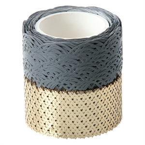 Folia 29201 washi tape / grijs/goud / 2 stuks