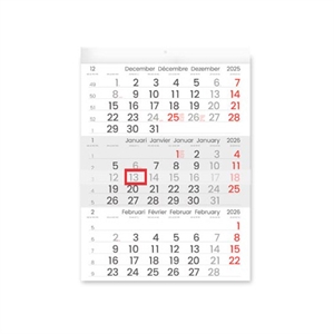 Inni Compact 3-maandkalender | 30 x 40 cm | 2026