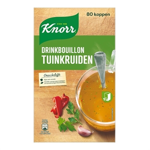 Knorr drinkbouillon Tuinkruiden / 175 ml / 80 stuks