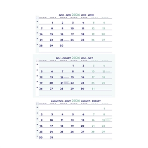 Brepols 3-maandskalender / 30 x 43 cm / 4-talig / 2026