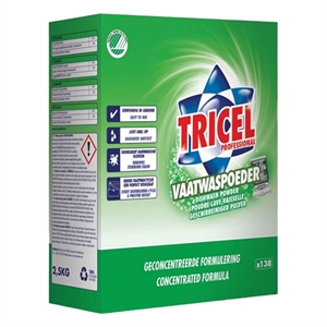 Tricel Eco vaatwaspoeder / 2,5 kg / 138 vaatwasbeurten