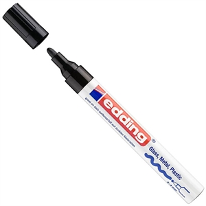 Edding 750 paint marker / zwart / ronde punt / 2-4 mm