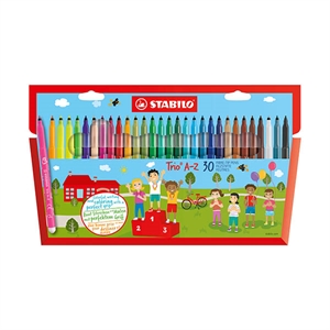 Stabilo Trio A-Z viltstiften / 30 stuks