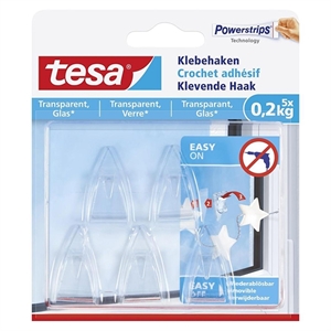 Tesa 77734-00000-00 zelfklevende haken / niet-permanent / tot 200 gram (per haak) / 5 stuks