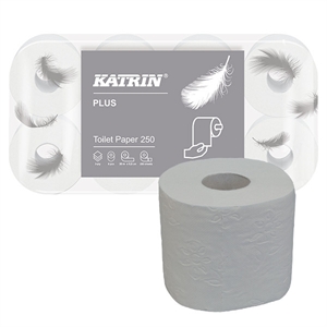Katrin Plus toiletpapier / 3-laags / 8 rollen / 250 vel