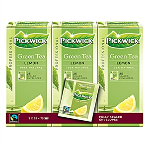 Pickwick Professional Green Tea Lemon / 3 x 25 stuks