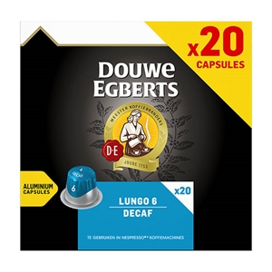 Douwe Egberts Lungo Decaf koffiecups / 20 stuks
