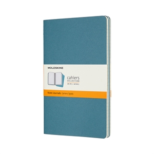 Moleskine large schriften / gelinieerd / blauw / 80 vel / 3 stuks