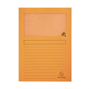 Exacompta 50104E venstermap / A4 / oranje / 100 stuks