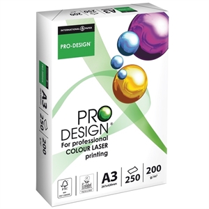 Pro-Design papier A3 / wit / 250 vel / 200gr. / 1 pak