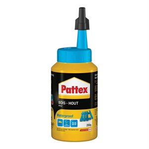 Pattex 1419268 Waterproof houtlijm flacon / permanent / 250 gram / 1 stuk