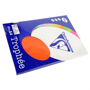 Clairefontaine papier / kardinaalrood / A4 / 160 gr. / 50 vel