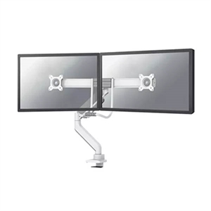 Neomounts Next Core gasgeveerde monitorarm / 2 monitoren / 17-32 inch / wit /8 kg