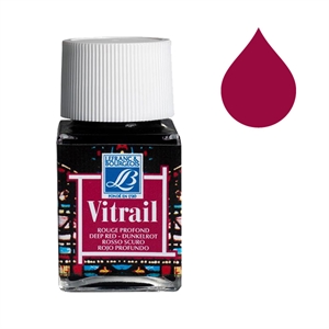 Lefranc Bourgeois Vitrail glas & porseleinverf 466 / deep red / 50 ml