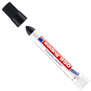 Edding 950 industriële paint marker / zwart / ronde punt / 10 mm
