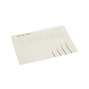 Jalema Secolor inlegmap / A4 / met lijnbedrukking / colorkraft karton / grijs / 25 stuks