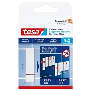 Tesa 77761 navulverpakking kleefstrips / tegels en metaal / tot 3 kg per stuk / 6 stuks