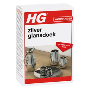 HG zilver glansdoek / 30 x 30 cm