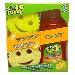 Scrub Daddy / Wonder Wash-Up Combo / premium afwasmiddel met Scrub Daddy en Scrub Mommy