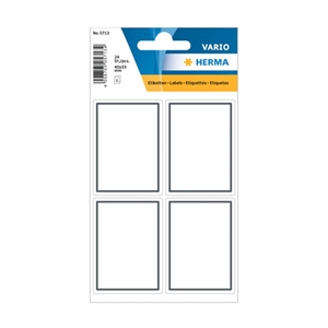 Herma 5713 boeketiketten / 40 x 55 mm / wit/grijs / 24 etiketten