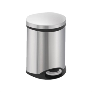 EKO vuilnisbak / staal/aluminium / mat RVS / 6 liter