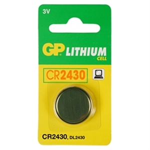 GP knoopcel batterij CR2430 / lithium / 1 stuk