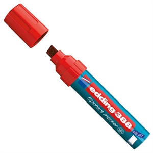 Edding 388 flipchart marker / rood / beitelvormige punt / 4-12mm