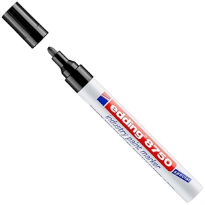 Edding 8750 industriële paint marker / zwart / ronde punt / 2-4 mm