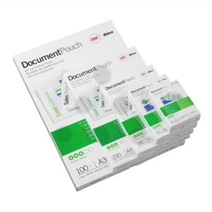 GBC creditcard lamineerhoes / glanzend / 54 x 86 mm / 2x125 micron / 100 stuks