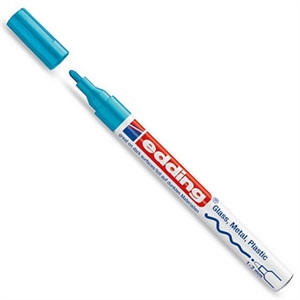 Edding 751 paint marker / lichtblauw / ronde punt / 1-2 mm