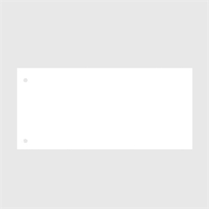Kangaro scheidingsstrook / wit / 105 x 240mm / 180 gr. / 100 stuks