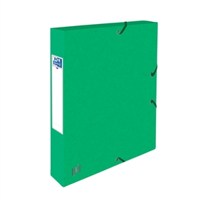 Oxford elastobox Top File+ / A4 / karton / groen / 40 mm / 200 vel
