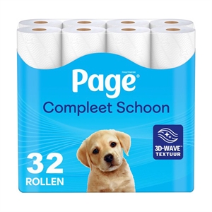 Page Compleet Schoon toiletpapier / 2-laags / 32 rollen