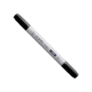 Copic 100 Ciao marker / zwart / penseel / beitel