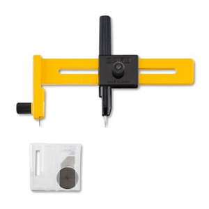 Olfa CMP-1 cirkelsnijder / kunststof & metaal / geel