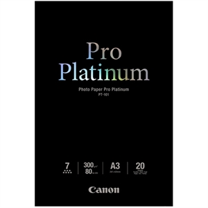 Canon PT-101 pro platinum fotopapier / glanzend / A3 / 300 gr. / 20 vel