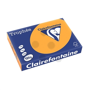 Clairefontaine papier / oranje / A4 / 120 gr. / 250 vel