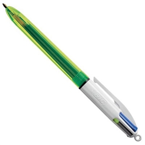 BIC 4 colour balpen / fluo