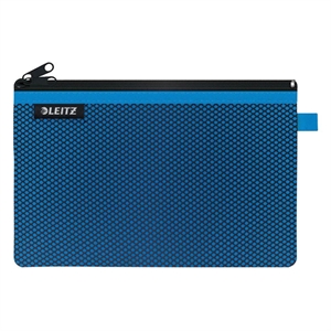 Leitz 40130036 WOW Mesh-etui / nylon / blauw / maat L / 2 vakken