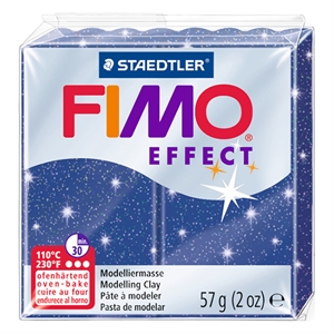 Fimo 8020-302 klei effect / metallic blauw / 57 gram