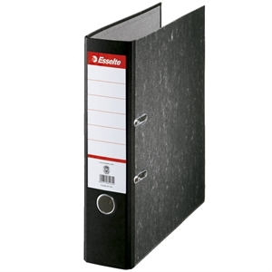 Esselte 46997 ordner / A4 / karton / zwart gewolkt / 75 mm