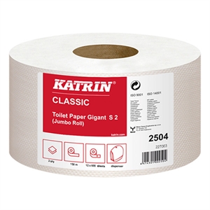 Katrin toiletpapier / 2-laags / 12 rollen / 600 vel