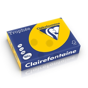 Clairefontaine papier / zonnebloemgeel / A4 / 160 gr. / 250 vel