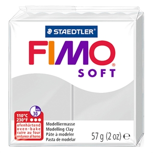 Fimo 8020-80 klei soft / boetseerklei / dolfijngrijs / 57 gram