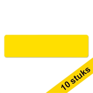 Djois zelfklevend vloermarkeringssymbool / streep / geel / 10 stuks