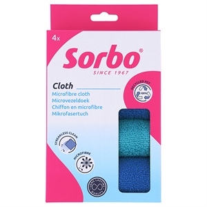 Sorbo Microvezeldoek Recycled / 35x35 cm / 4 stuks